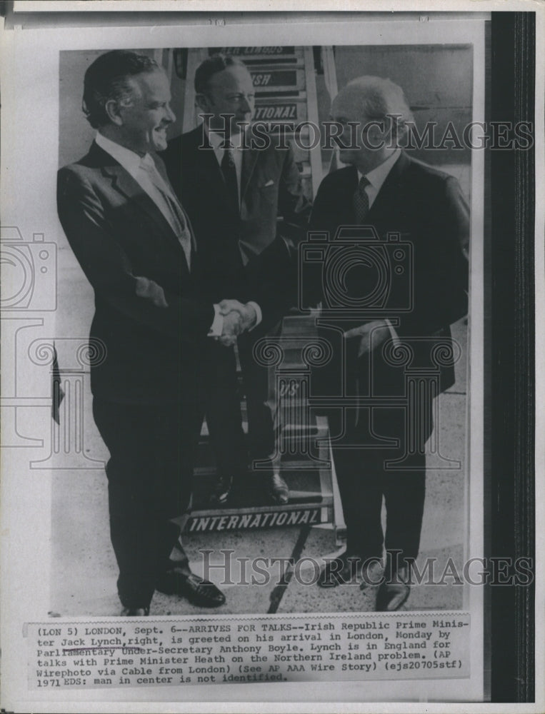 1971 Press Photo Jack Lynch Irish Republic Prime Minister. - Historic Images