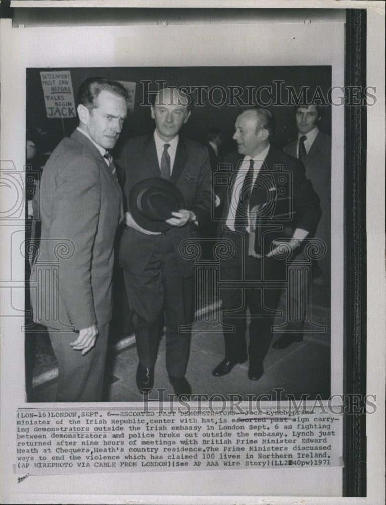 1971 Press Photo Prime Minister Jack Lynch of Irish Republic. - RSH37933 - Historic Images