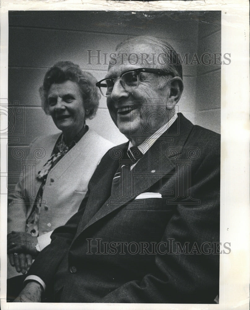 1978 Press Photo Rev.Dr. Norman Vincent Peale and Wife. - Historic Images