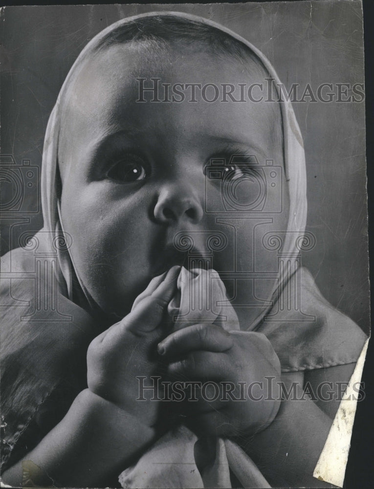 1950 Press Photo Baby photo published in the Detroit Times - RSH37993 - Historic Images