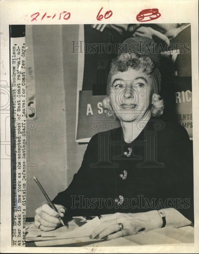 Press Photo Eleanor McAdoo daughter of President Woodrow Wilson. - RSH38135 - Historic Images