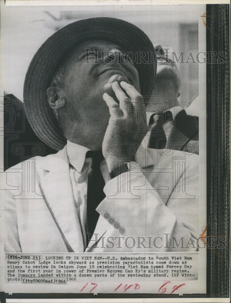 1966 Press Photo U.S. Ambassador to South Vietnam Henry Cabot Lodge - RSH38235 - Historic Images