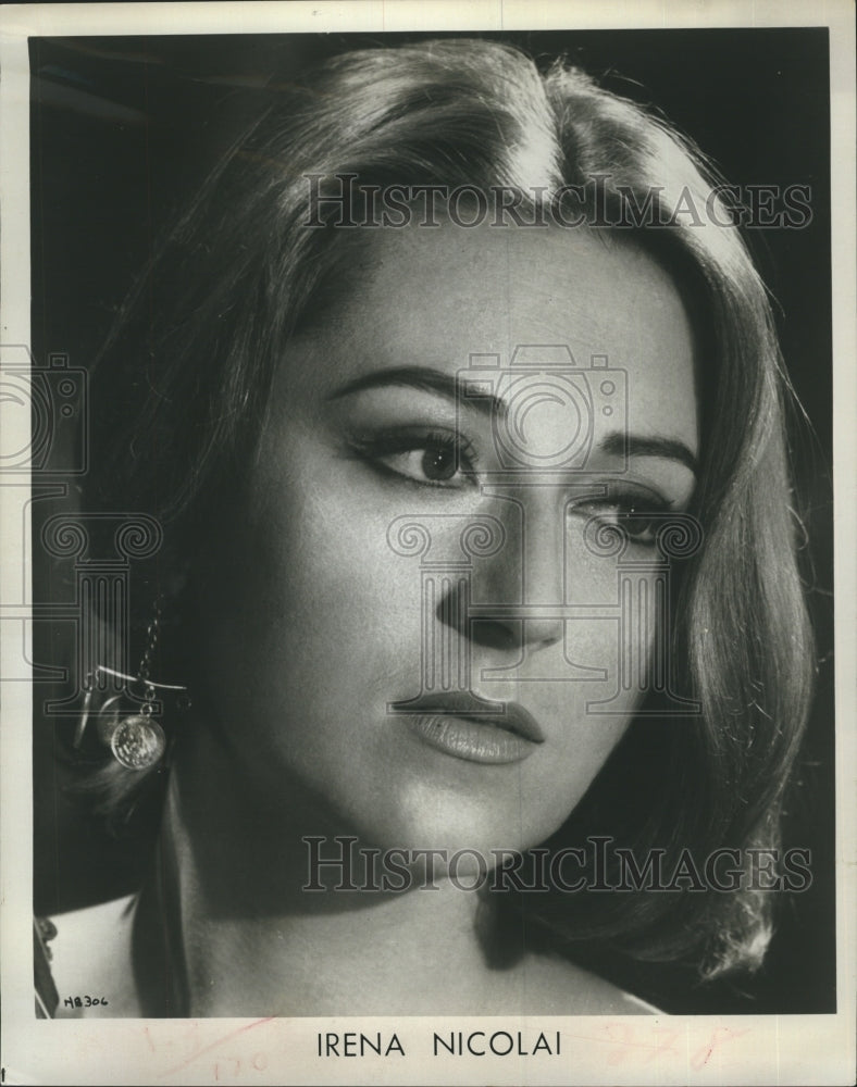 1969 Press Photo Opera singer Irena Nicolai - RSH38323 - Historic Images