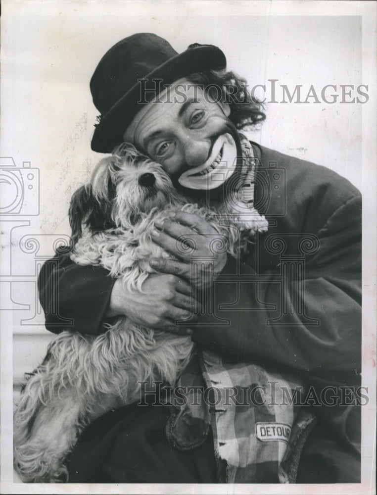 1960 Press Photo George Francis, Nicky the Clown, died on Sept. 28, 1960 - Historic Images