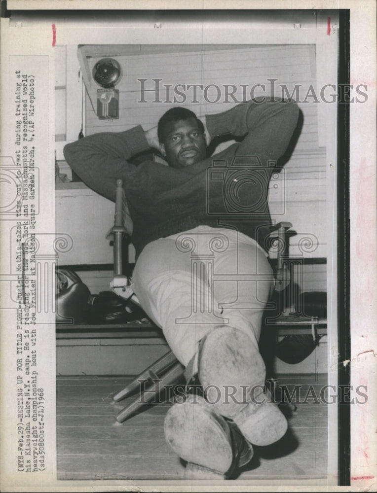 1968 Buster Mathis Heavyweight championship. - Historic Images
