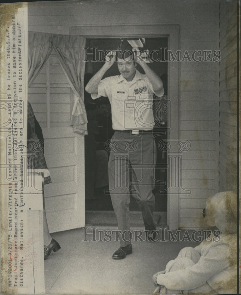 1975 Leonard Matlovich leaves hiring room.-Historic Images