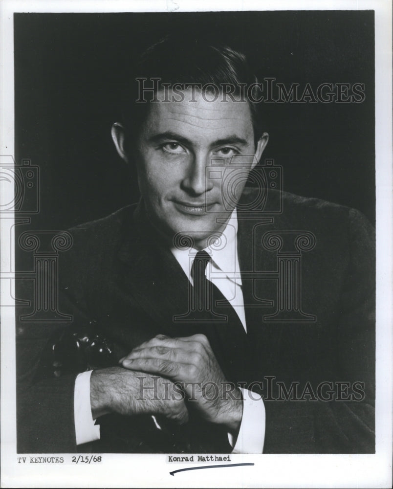 1968 Press Photo Konrad Mathieu bass guitar player,double bass player and singer - Historic Images