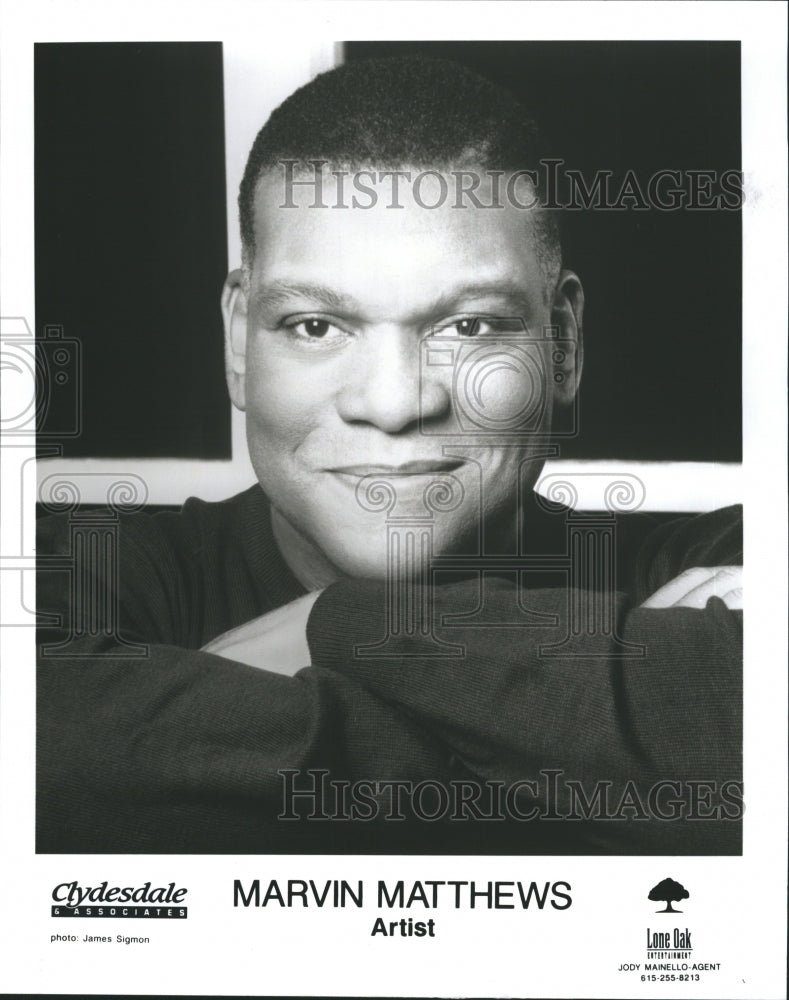 1996 Press Photo Marvin Matthews, musician. - Historic Images