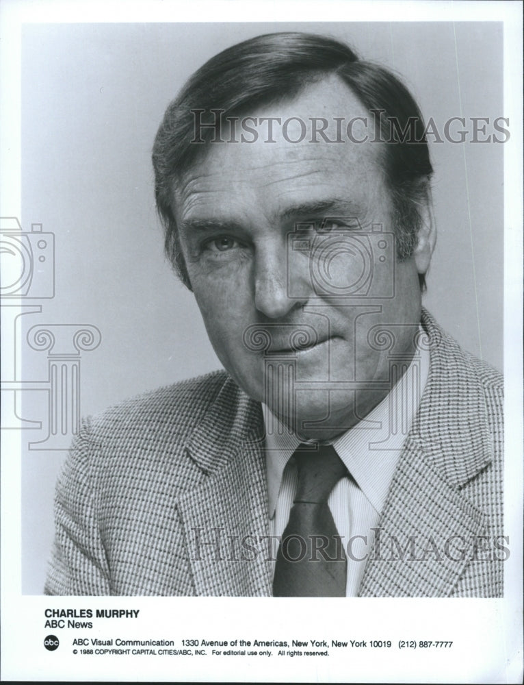 1988 Press Photo Charles Murphy of ABC News - Historic Images