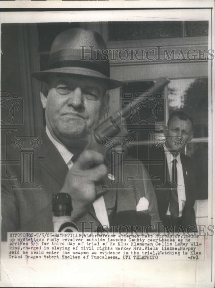 1965 Press Photo Matt Murphy, defense attorney; murder trial of Viola Liuzzo - Historic Images