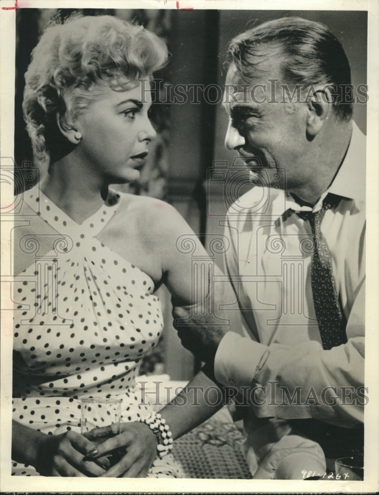 1963 Press Photo Barbara Nichols and Gary Cooper in "Ten North Frederick" - Historic Images