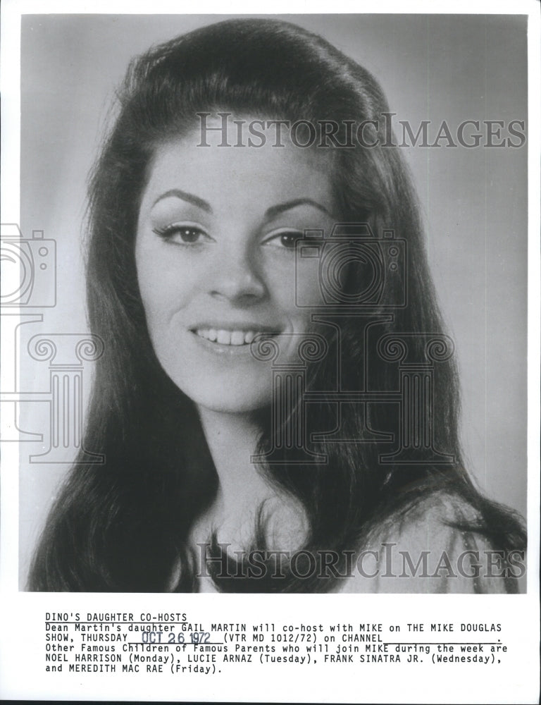 1972 Press Photo Gail Martin shown in the picture - Historic Images