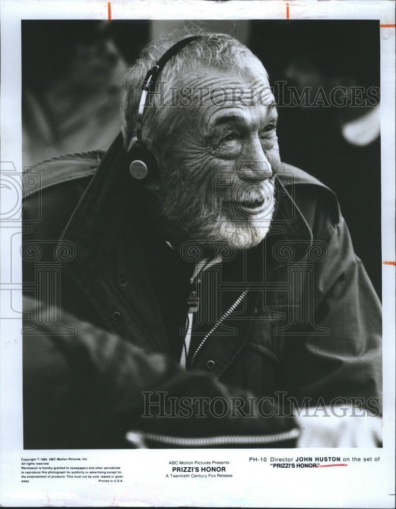 1986 Press Photo John Houston American film director, screenwriter and actor. - Historic Images