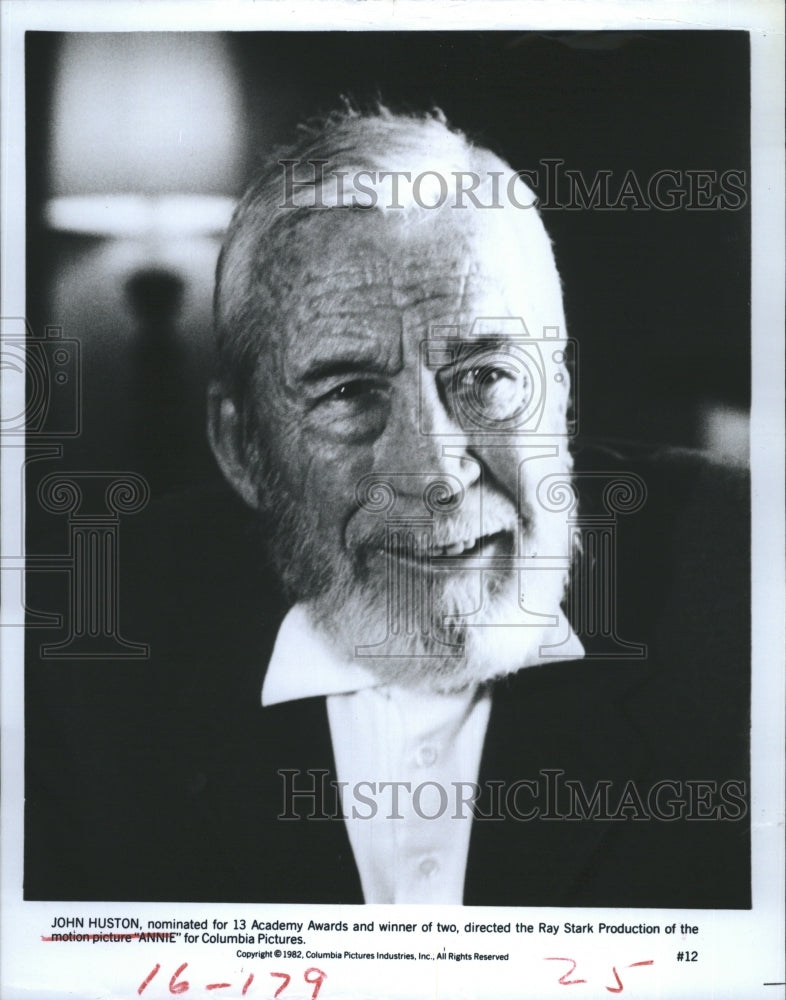 1983 Press Photo John Huston American film director, screenwriter and actor. - Historic Images