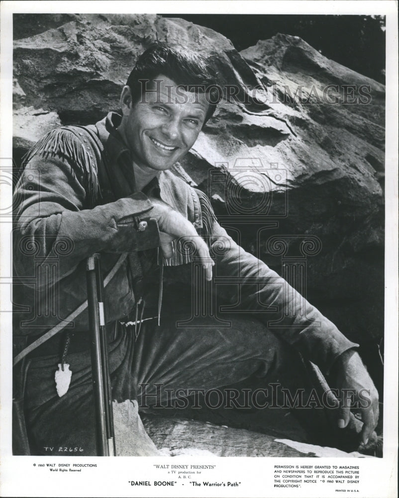 Press Photo Actor Dewey Martin Daniel Boone - RSH39379 - Historic Images