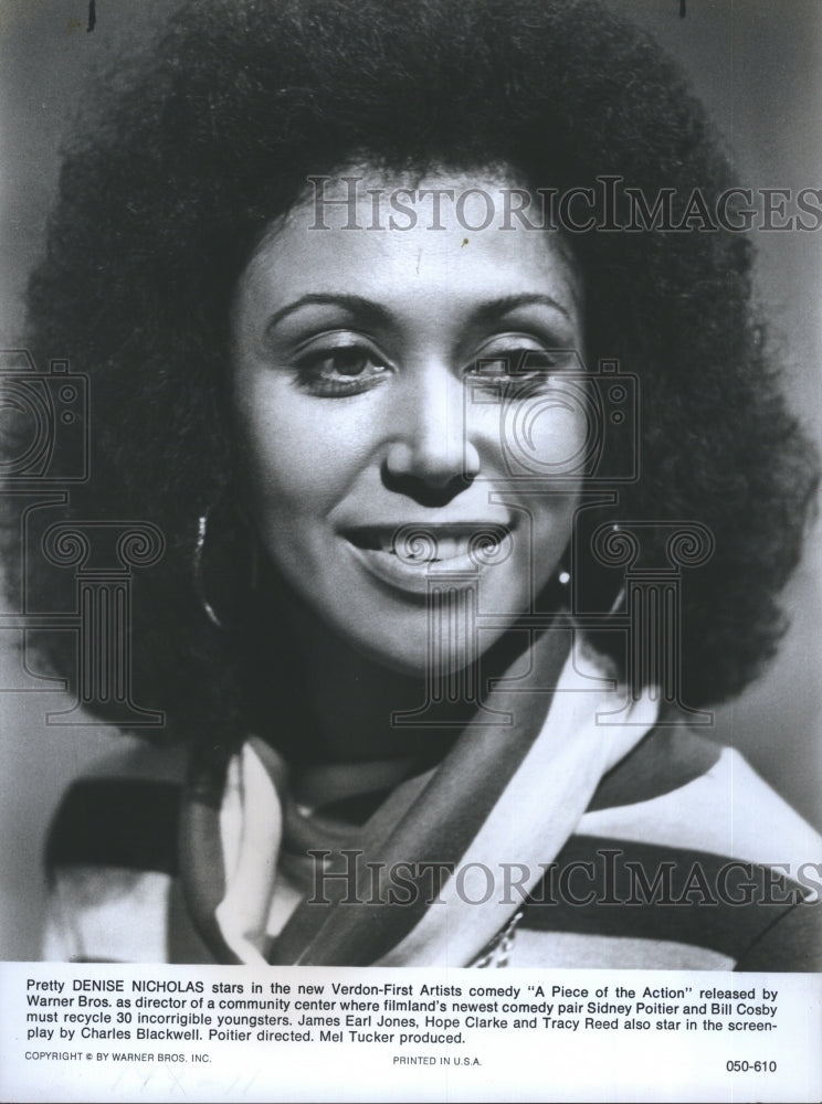 1977 Press Photo Denise Nicholas A Piece of the Action - Historic Images