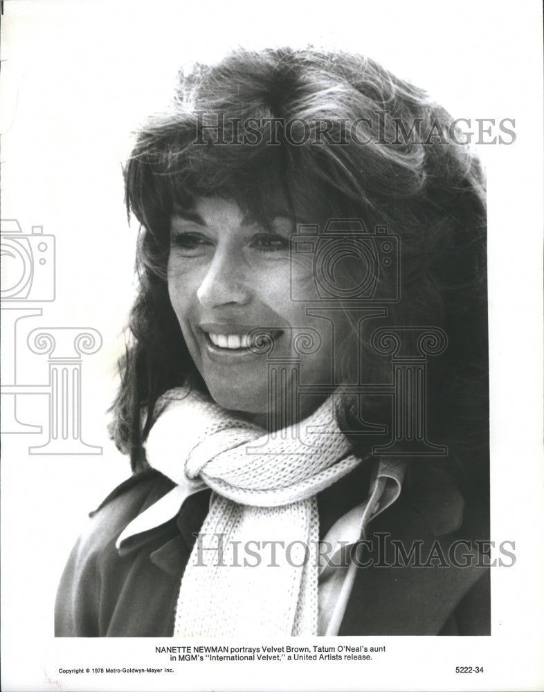 1978 Press Photo Nanette Newman International Velvet - Historic Images