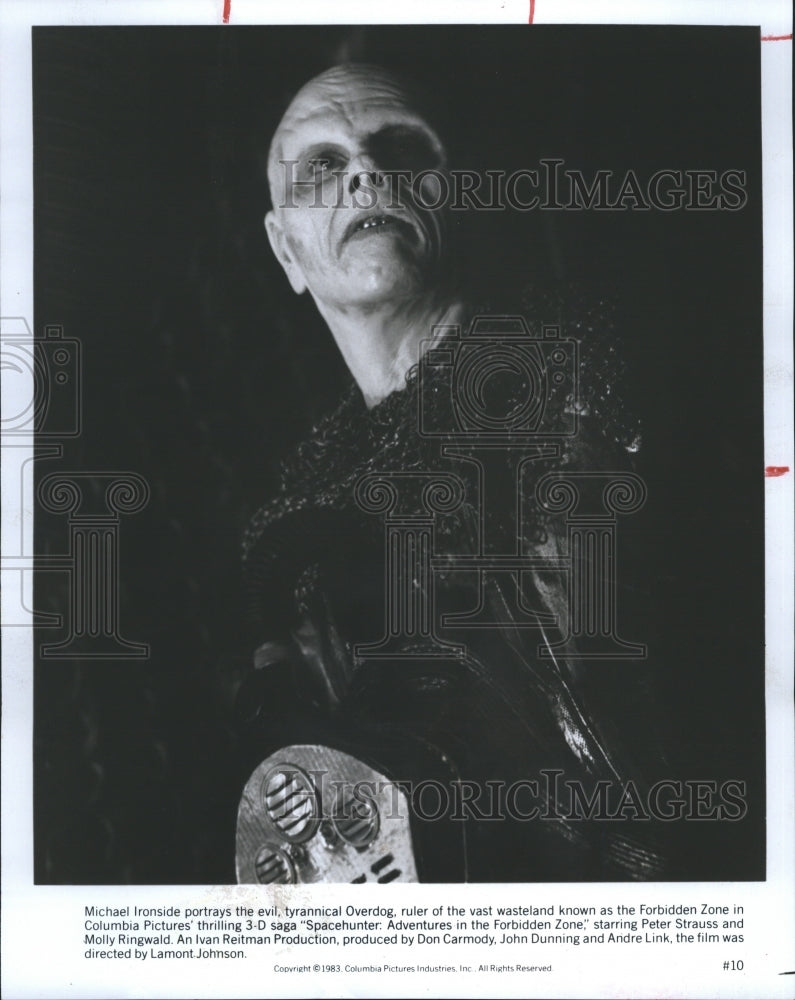 1983 Press Photo Michael Ironside Portrays Overdog Spacehunter - RSH39911 - Historic Images