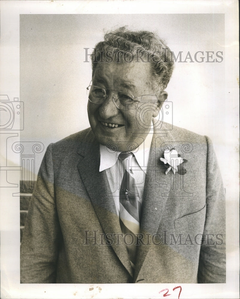 1958 Press Photo Anthony Kosiba Vice President of Polish-American Society - Historic Images