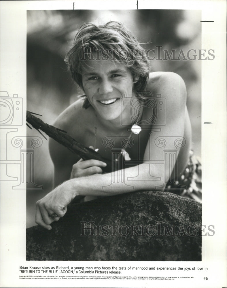 1991 Press Photo Brian Krause American Actor star as Richard. - RSH40073 - Historic Images