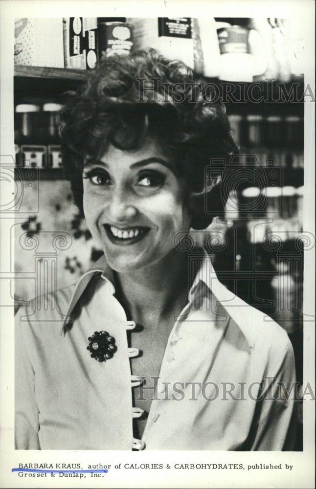 1971 Press Photo Writer Barbara Kraus Author of &quot;Calories &amp; Carbohydrates&quot; - Historic Images