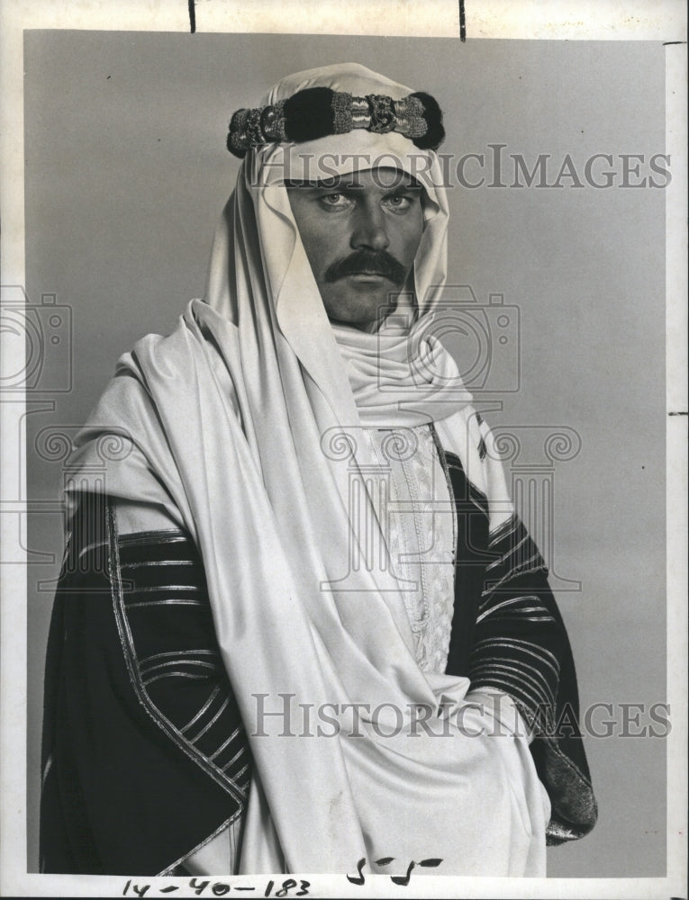 1978 Press Photo Franco Nero Italian Actor star as Baydr Al Fay in &quot;The Pirate&quot;. - Historic Images