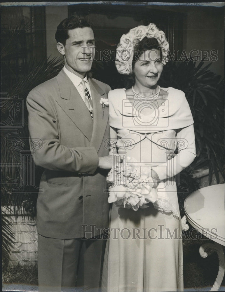 1949 Press Photo Mr. and Mrs. Probst. - Historic Images