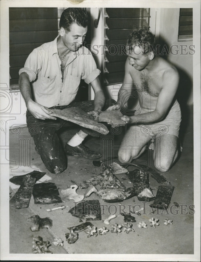 1953 Press Photo Jack Doran and Wally Doran shows in the picture. - Historic Images