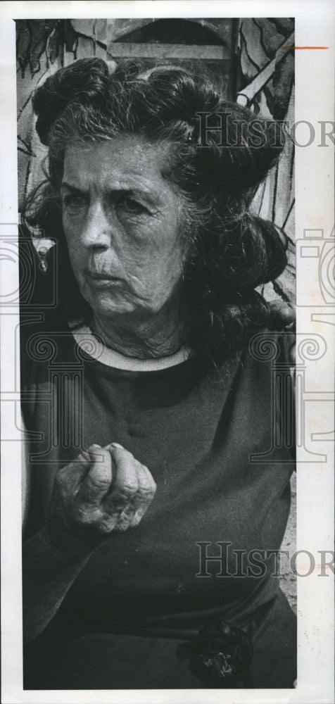 1975 Press Photo St. Petersburg Artist and Philosopher Irene Douglas - Historic Images