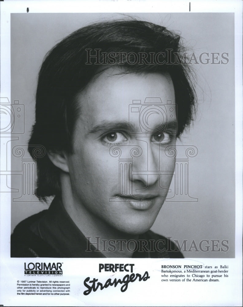 Press Photo Bronson Pinchot American actor. - Historic Images