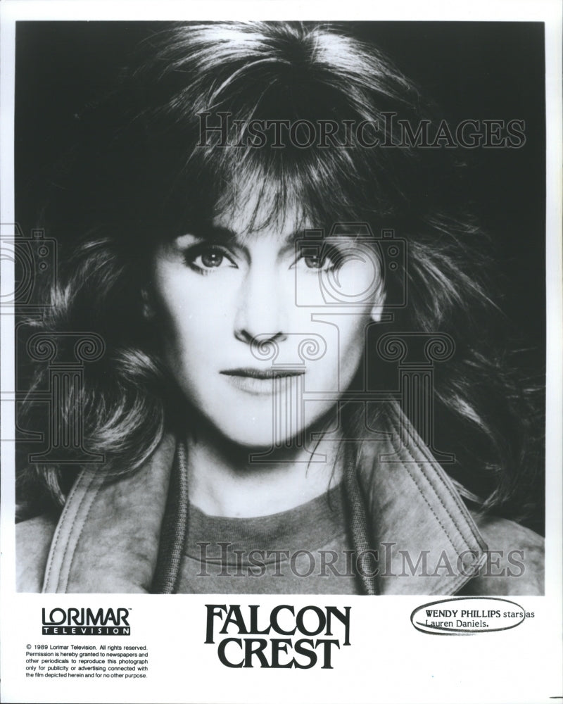 1989 Press Photo Wendy Phillips in &quot;Falcon Crest&quot; - RSH40911 - Historic Images