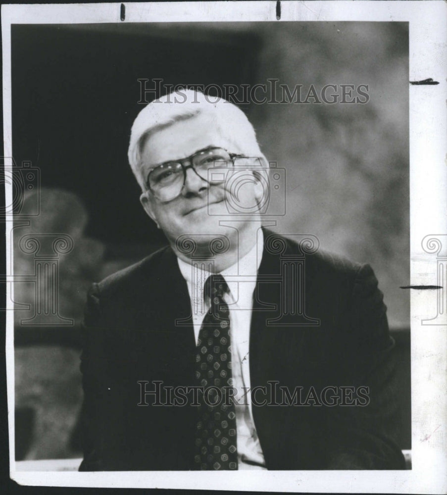 1991 Phil Donahue, talk show host.  - Historic Images