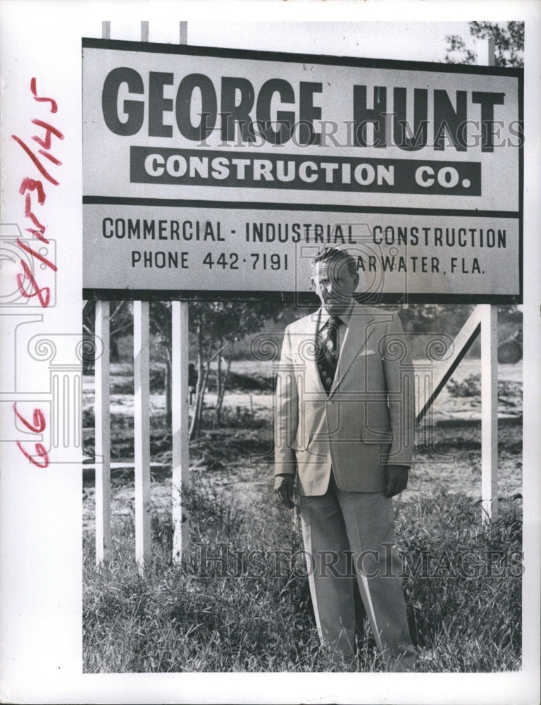 1972 Land Developer George Hunt Jr. - Historic Images