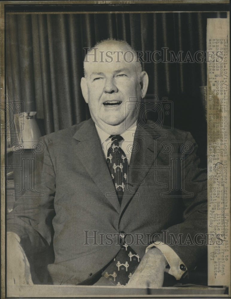 1971 Herschel H. Friday Local Attorney. - Historic Images