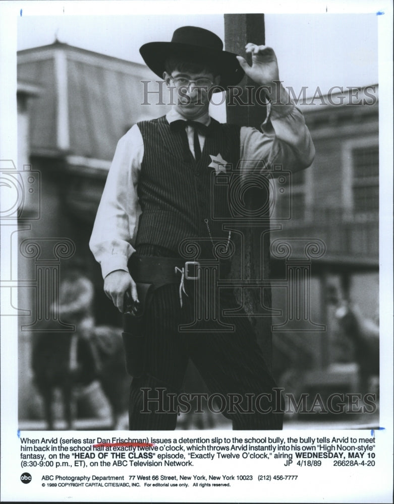 1989 Dan Frischman is Arvid on "Head of the Class"  - Historic Images