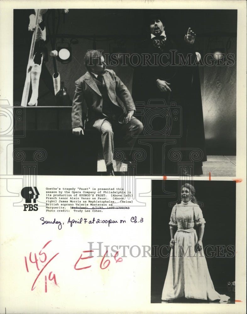 1985 Musician Valerie Masterson - Historic Images