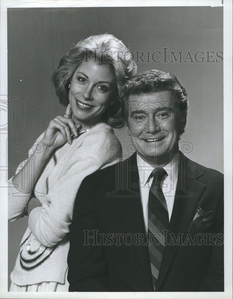 1981 Sarah Purcell joins Regis Philbin on 'The Regis Philbin Show' - Historic Images
