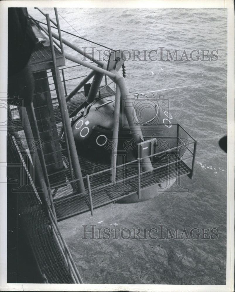 1973 Oil Company Has Fire Escape Hatch For 27 Men  - Historic Images