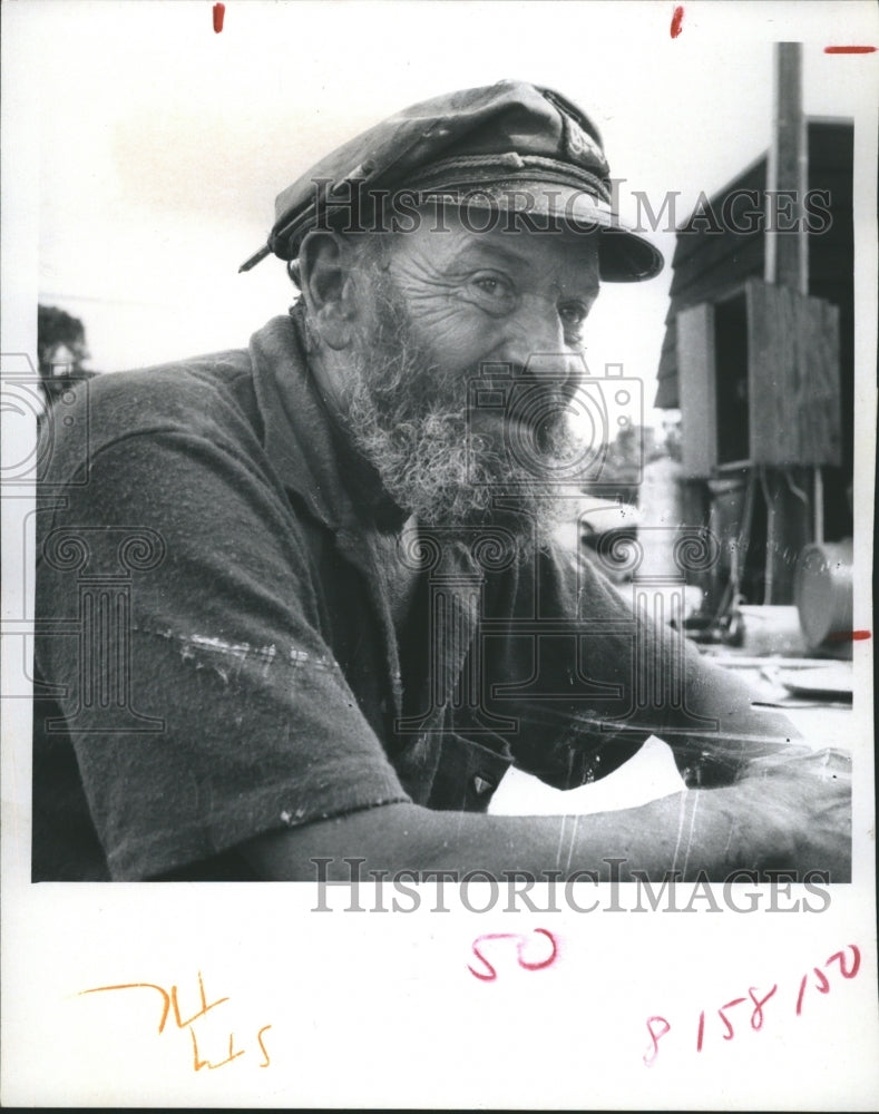 1971 Boat Builder John Hordeski Tarpon Springs Florida - Historic Images