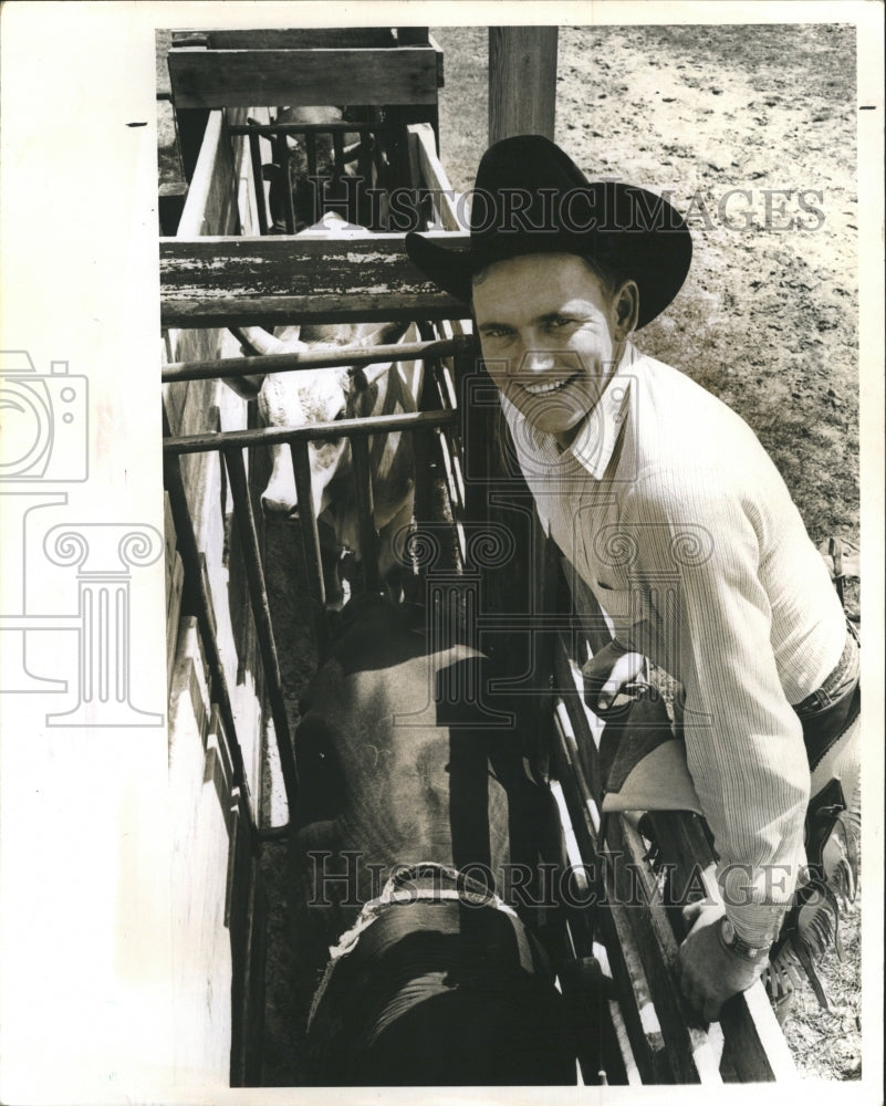 1966 Charlie Driver, cowboy.  - Historic Images