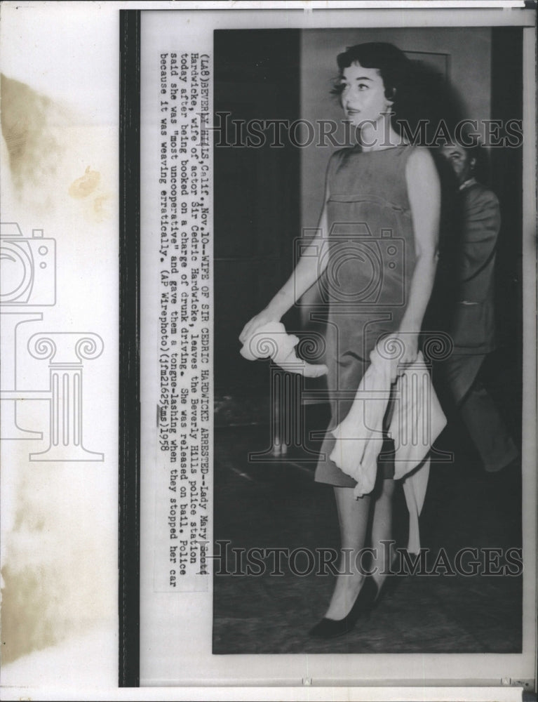 1958 Lady Mary Scott Hardwicke  Sir Cedric Hardwicke - Historic Images