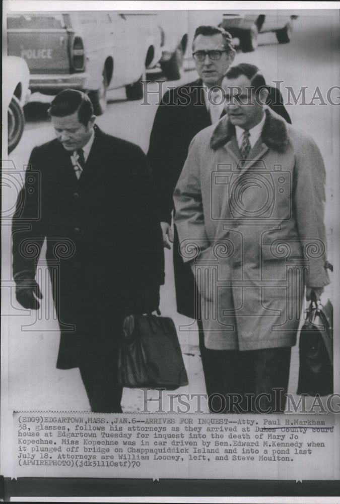 1970 Paul Markham Mar Jo Kopechne Trial William Looney Steve Moulton - Historic Images