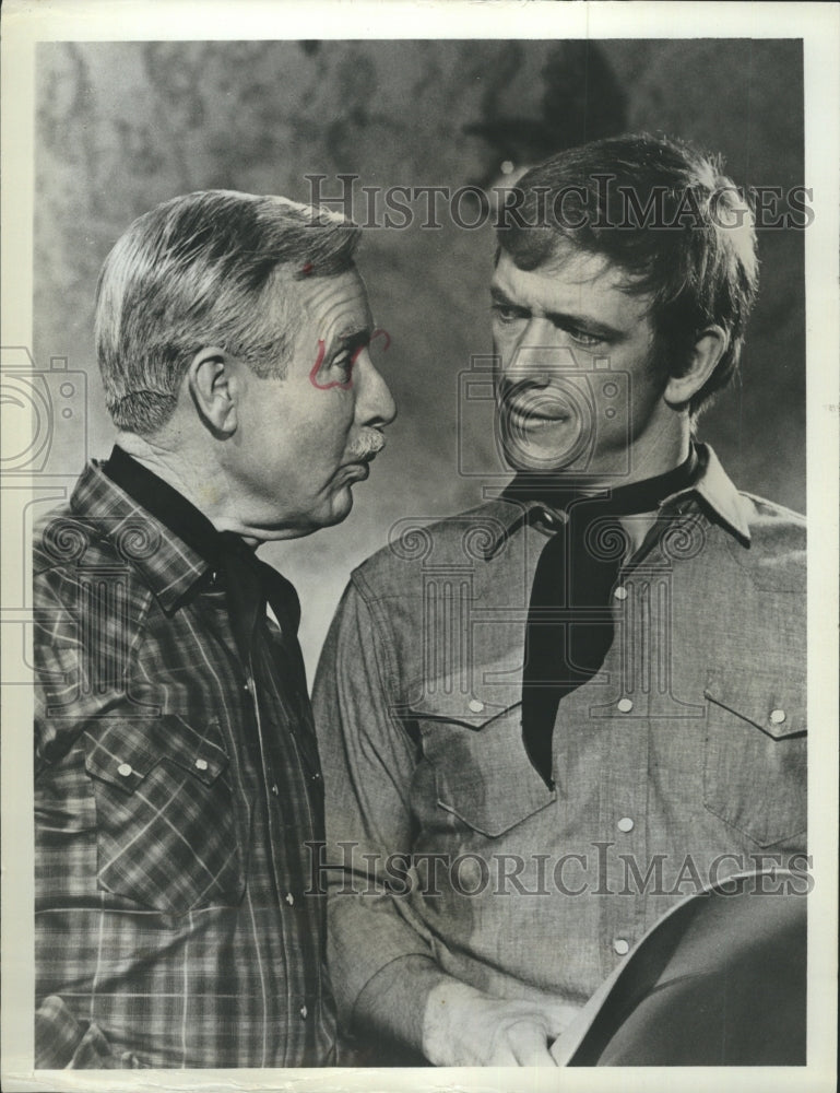 1968 Press Photo Monte Markham Arthur O'Connell Second Hundred Years - Historic Images