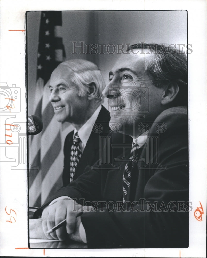 1982 Stanley Marcus With US Attorney General Smith  - Historic Images