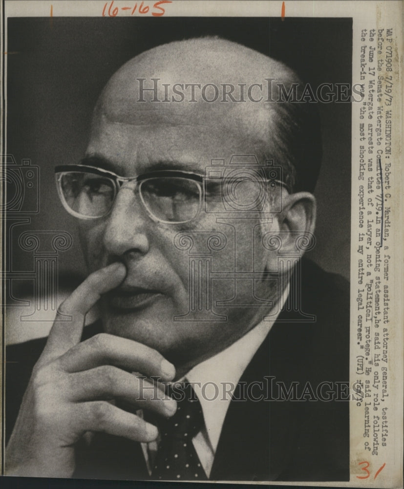 1973 Robert C. Mardian Assistant Attorney General  - Historic Images