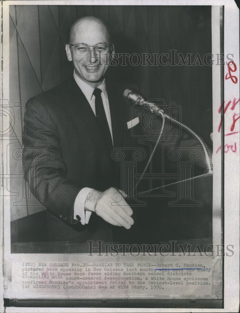 1970 Press Photo Robert C. Mardian Assistant Attorney General - RSH44487 - Historic Images