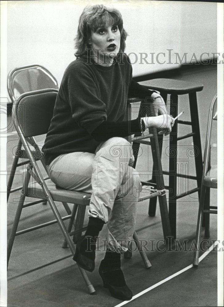 1981 Actress Lorna Luft on set of "They're Playing Our Song" - Historic Images