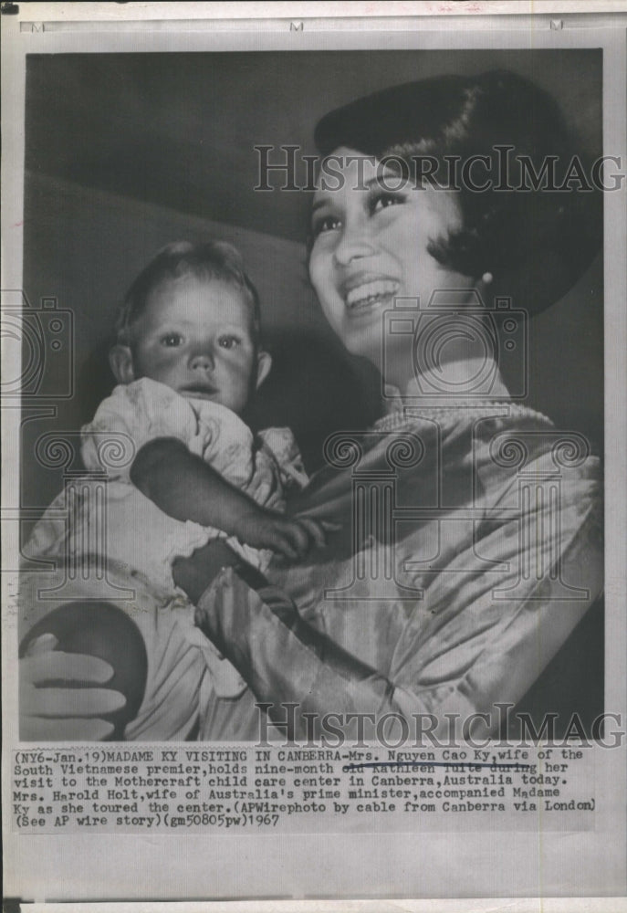 1967 Mrs. Nguyen Cao Ky, the Vietnamese premier's wife, in Australia - Historic Images