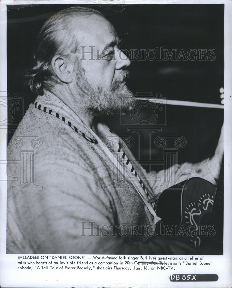 1969 Burl Ives Appears on NBC's "Daniel Boone"  - Historic Images