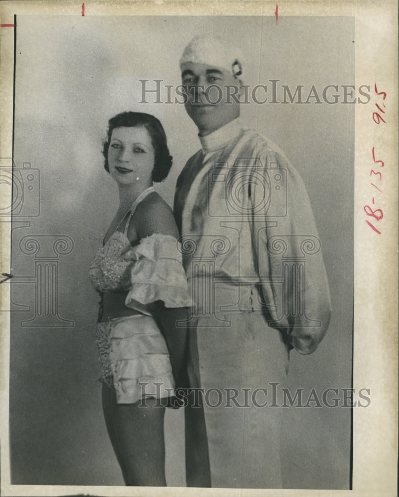 1934 Lifeguard Rex and Betty Powers - Historic Images